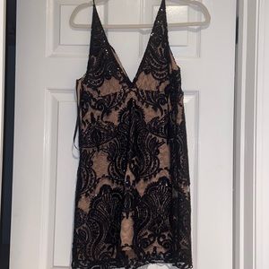 Free People Black Sequin dress